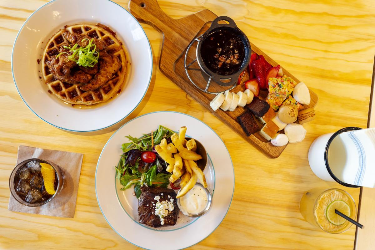 Melting Pot Social food spread on table