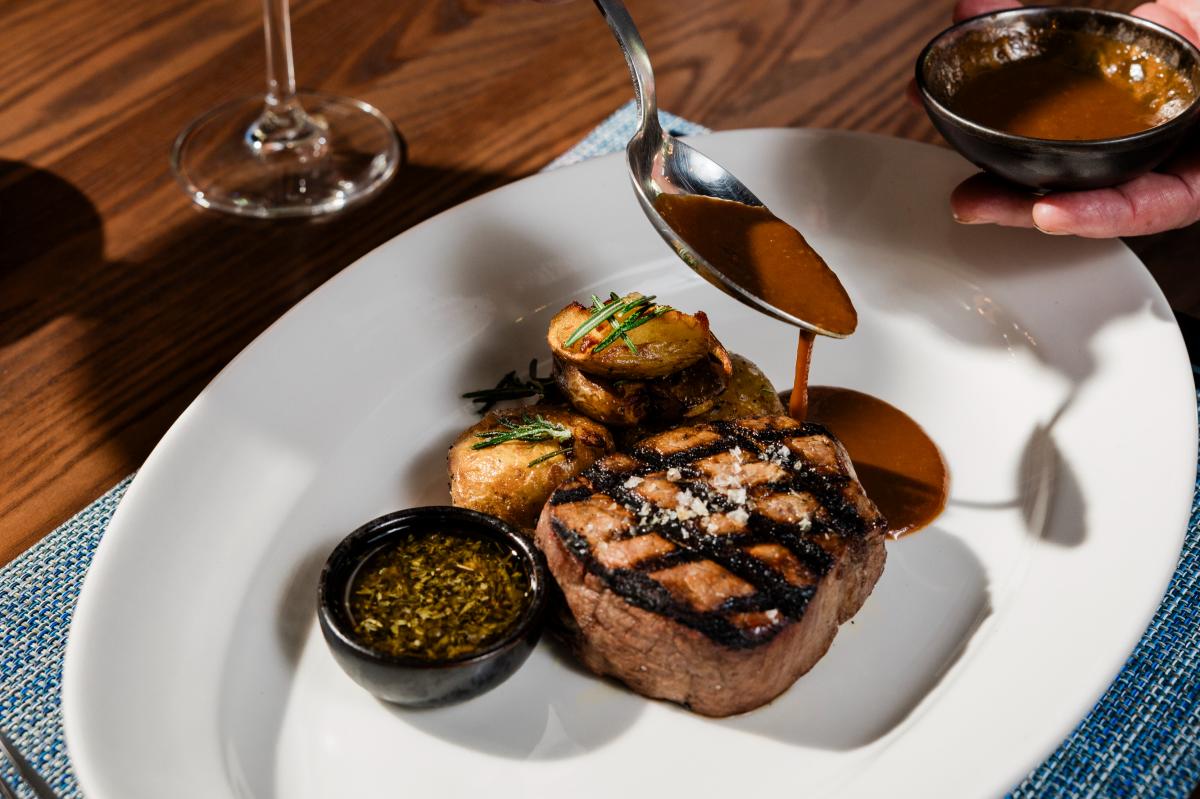 Packard's Steakhouse steak